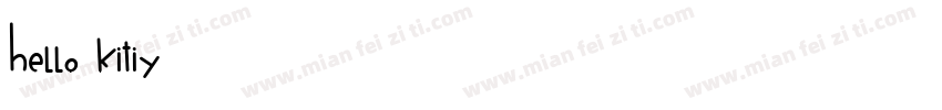 hello kitiy字体转换